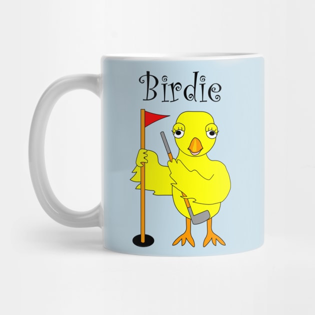 Birdie Golfing Chick by Barthol Graphics